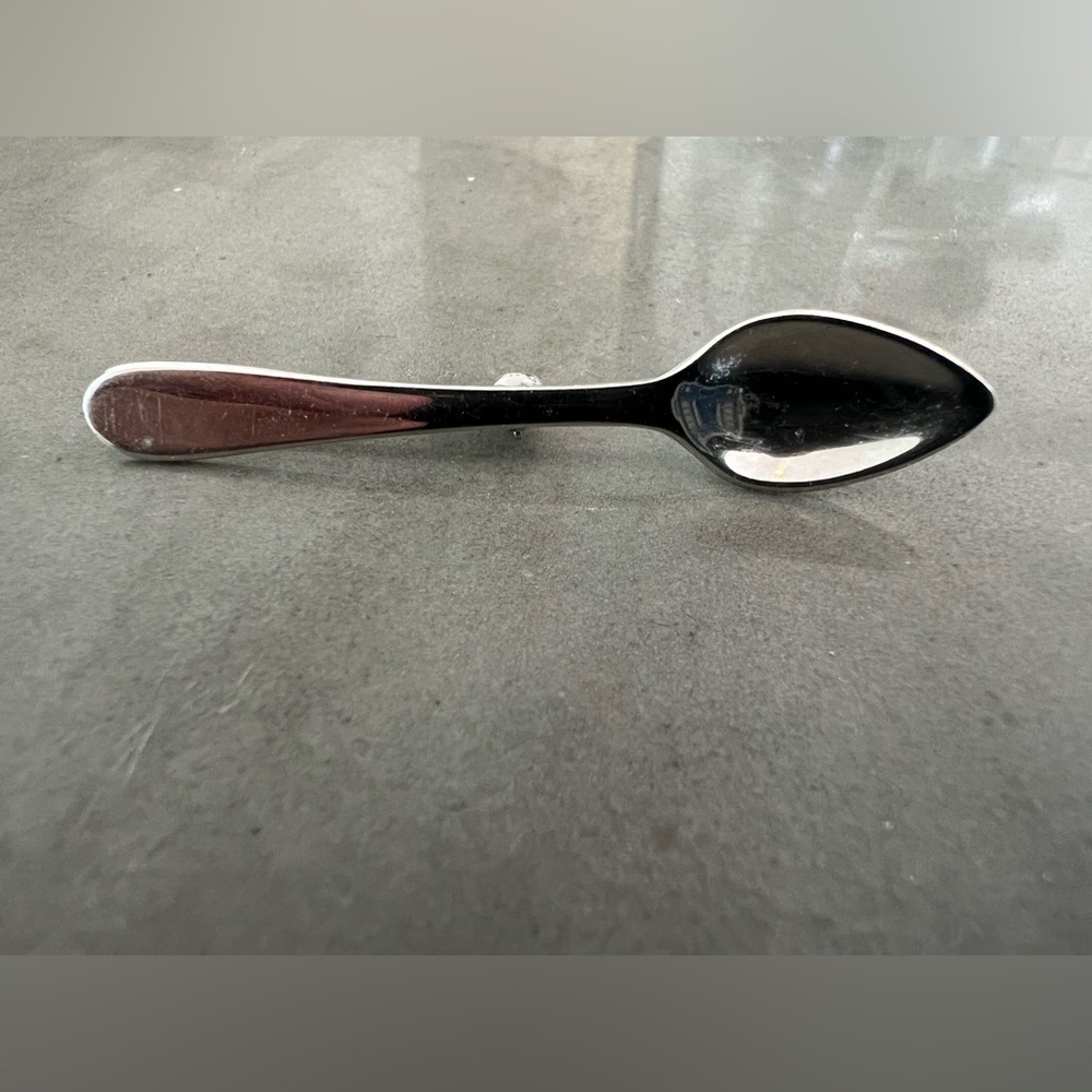 Elegant Silver Spoon Brooch #spoontheory